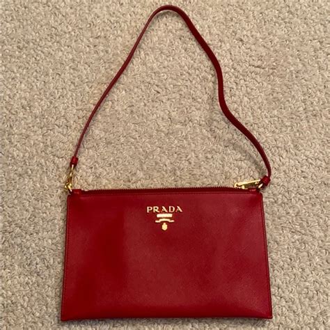 prada saffiano wristlet pochette|prada purses.